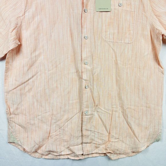 Tommy Bahama Men's Sand Linen Valencia Shirt Large Stripe Short Sleeve NWT $118 - Picture 3 of 11